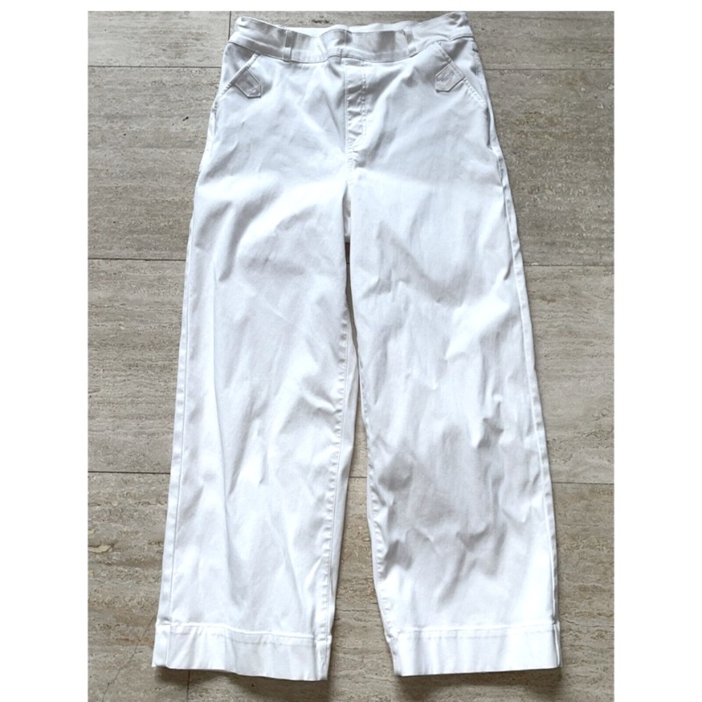 Spanx white wide leg pants.